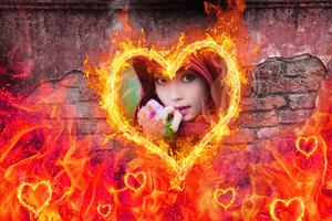 Fire Photo Frame syot layar 1