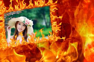 Fire Photo Frame syot layar 3