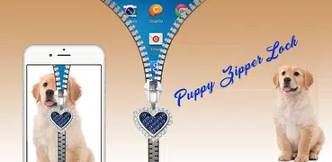 Puppy Zipper Lock Screen 2017