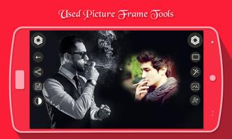 Smoke Effect Photo Frame - Cigarette Photo Frame capture d'écran 2