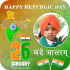 26 January photo frame - Republic Day Photo Frame icône