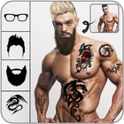 Beard & moustache Boys photo editor biểu tượng