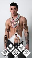 Tattoo my photo editor of name الملصق