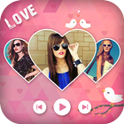 Love Photo Video Maker with Music أيقونة