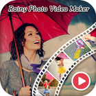 ikon Rainy Photo Video Maker With Music