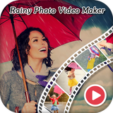 Rainy Photo Video Maker With Music-icoon