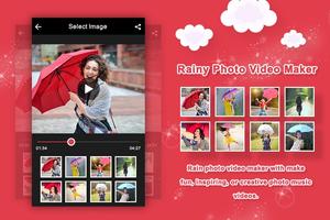 Rainy Photo Video Maker With Music پوسٹر