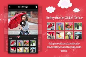 Rainy Photo Video Maker With Music Affiche