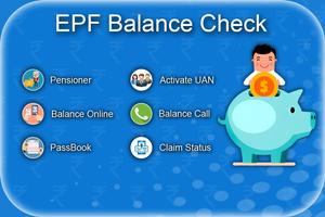 Check EPF Balance Online , EPF Passbook Affiche