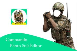 Commando Photo Suit Editor Affiche