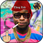 Gangsta Photo Editor : Thug Life Photo Stickers icône