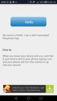 SARA- Self Automated Response Affiche