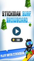 Stickman Surf Snowboard ポスター