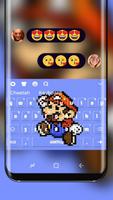 Clavier Mario Pixel Affiche