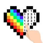 No.Draw Pro - Free number pixel art coloring box أيقونة