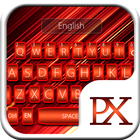 Neon Red Keyboard Theme simgesi