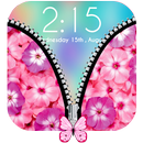 Butterfly Flower Zipper Screen APK