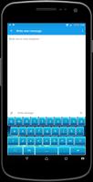 Galaxy sky Keyboard Theme Affiche