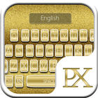 Golden Keyboard Theme icône