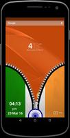 Indian Flag Zipper Screen captura de pantalla 2