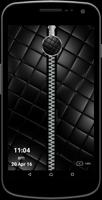 Leather Black Zipper Screen poster