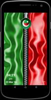 PTI Flag Zipper Screen Affiche