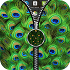 Peacock Art Zipper Screen 图标