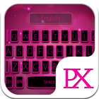 Pink Black Keyboard Theme simgesi