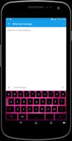 Pink Black Keyboard Theme Poster