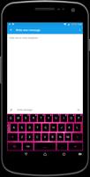 Pink Black Keyboard Theme screenshot 1