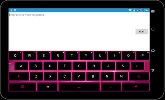 Pink Black Keyboard Theme ภาพหน้าจอ 2