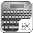 Silver Metal Keyboard Theme