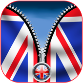 UK Flag Zip Screen icône