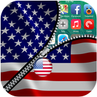 USA Zipper Screen icône