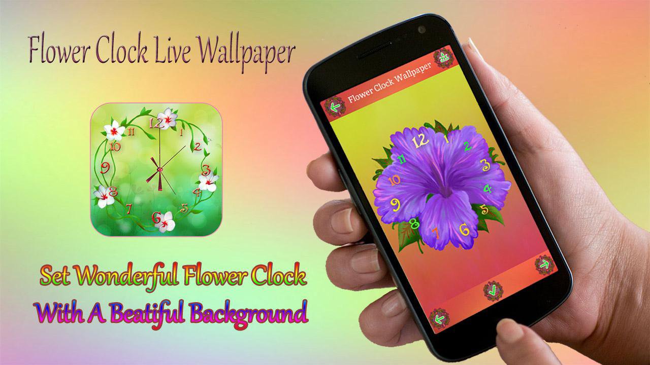 Descarga de APK de Flower Clock Live Wallpaper para Android