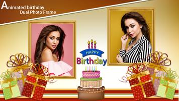 Animated birthday Photo Frames الملصق