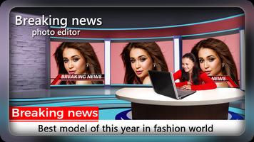 Breaking News Photo Editor - Photo Frames پوسٹر