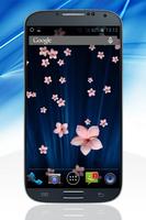 Pink Flowers Live Wallpaper capture d'écran 3