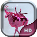 Pink Ice  Elk Live Wallpaper APK