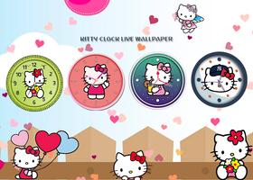 Kitty Clock Live Wallpaper Affiche