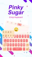 Pinky Sugar Theme&Emoji Keyboard captura de pantalla 1