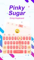 برنامه‌نما Pinky Sugar Theme&Emoji Keyboard عکس از صفحه