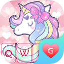 Thème de clavier rose licorne  APK