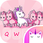Pink Unicorn Emoji Keyboard Th icon