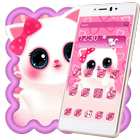 Pink Anime Kitty icône