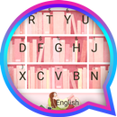 Pink Bookshelf Theme&Emoji Keyboard APK