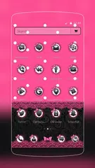 ピンクのボウのかわいいテーマ アプリダウンロード