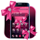 Pink Bow Diamond Love Theme icône