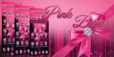 Pink Bow Diamond Love Theme captura de pantalla 3