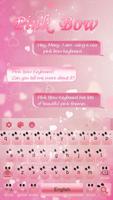 Pink Bow Keyboard Theme 截图 1